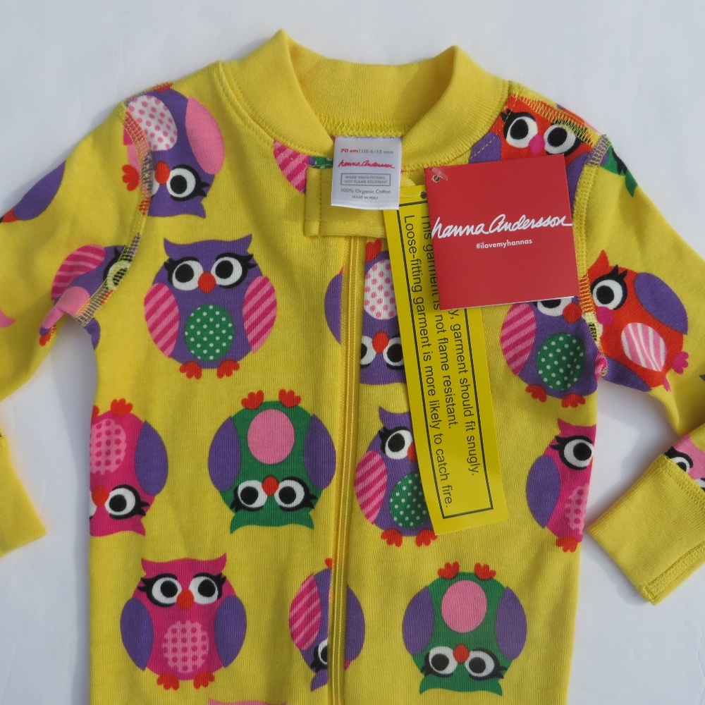 Hanna Andersson Girl Pajamas Sleepers Organic - Picture 3 of 8